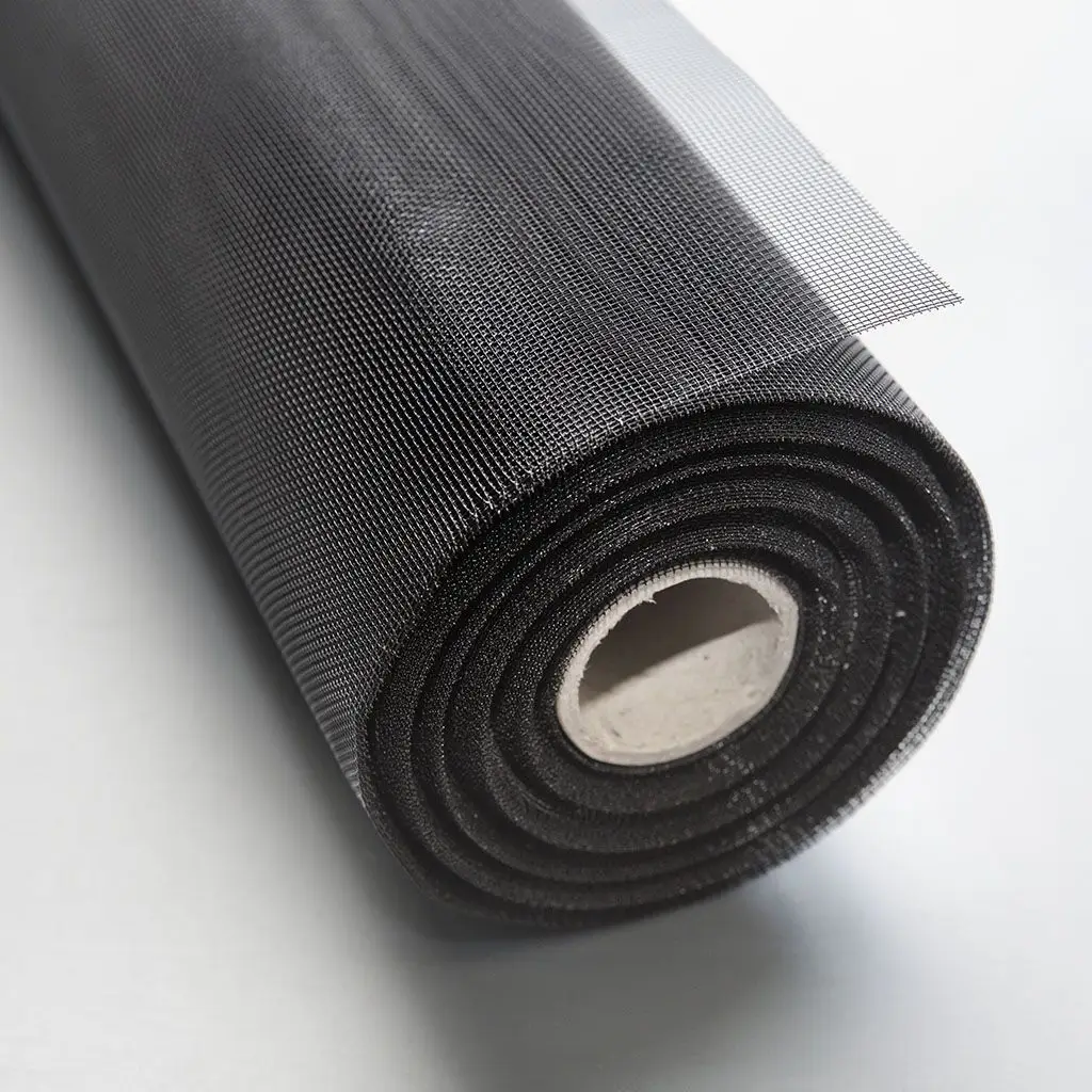stainless steel woven mesh category 2 Stainless Steel Black Powder Coated Woven Mesh Roll