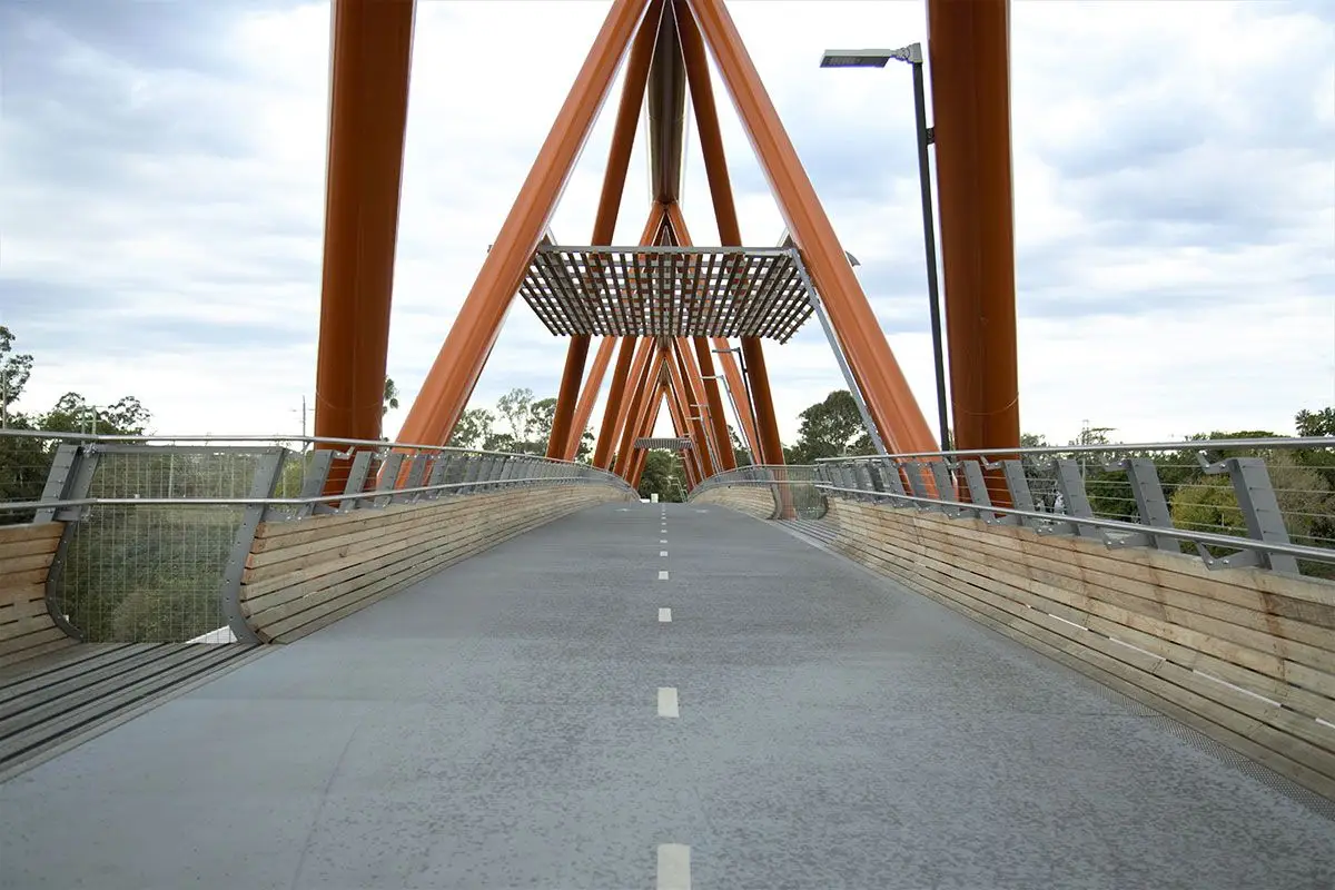 anti climb mesh fencing at Nepean River Bridge