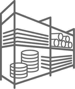 Extensive stockist icon