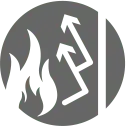 Radiant Heat Round Icon