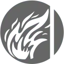 Direct Flame Round Icon