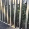 stainless architectural intercrimp woven mesh fence
