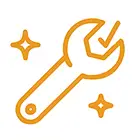 Low maintenance spanner icon