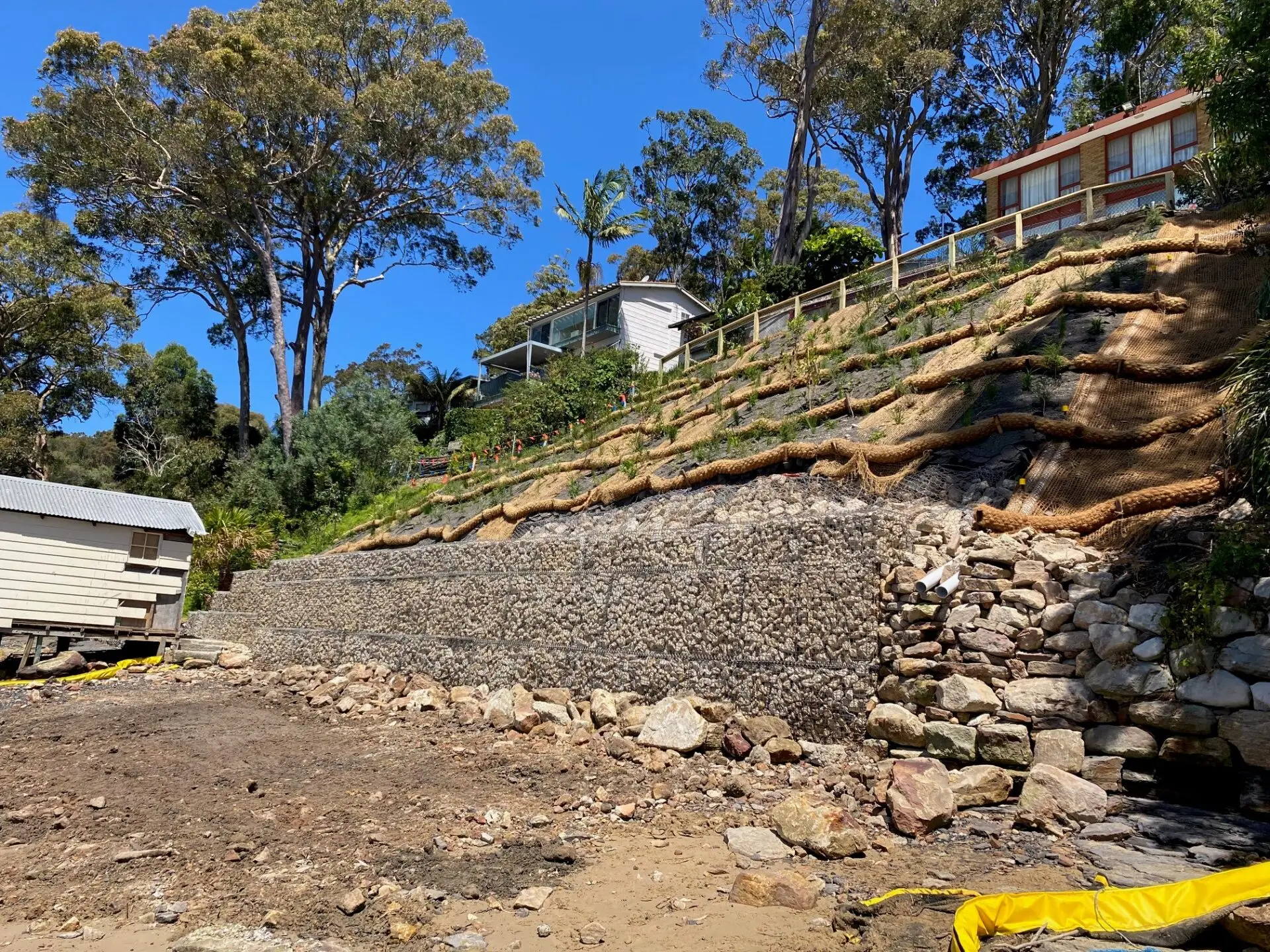 clareville gabion and sea wall