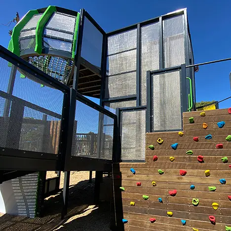 stainless steel architectural mesh playground