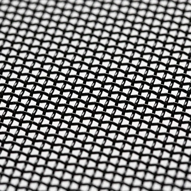 stainless steel joinery black powder coat woven mesh