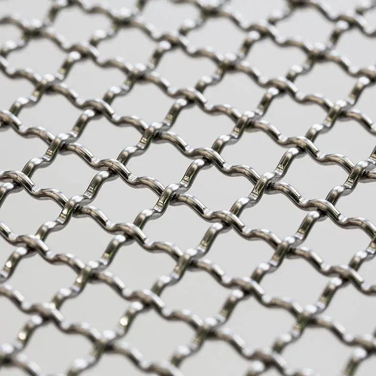 stainless steel woven lockcrimp screening mesh