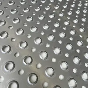 stainless steel raised flanged perforated sheets